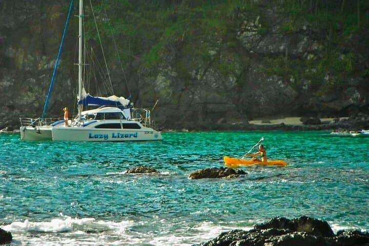 Catamaran sailing from Marina Flamingo, Costa Rica